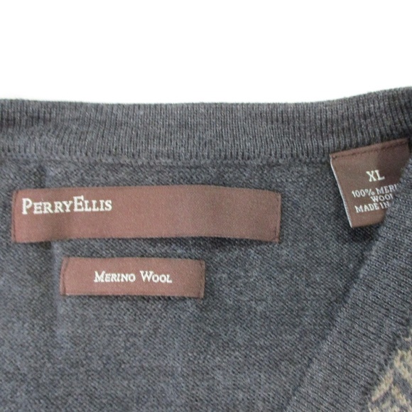 PERRY ELLIS Merino Wool Shirt Size XL - Picture 6 of 8